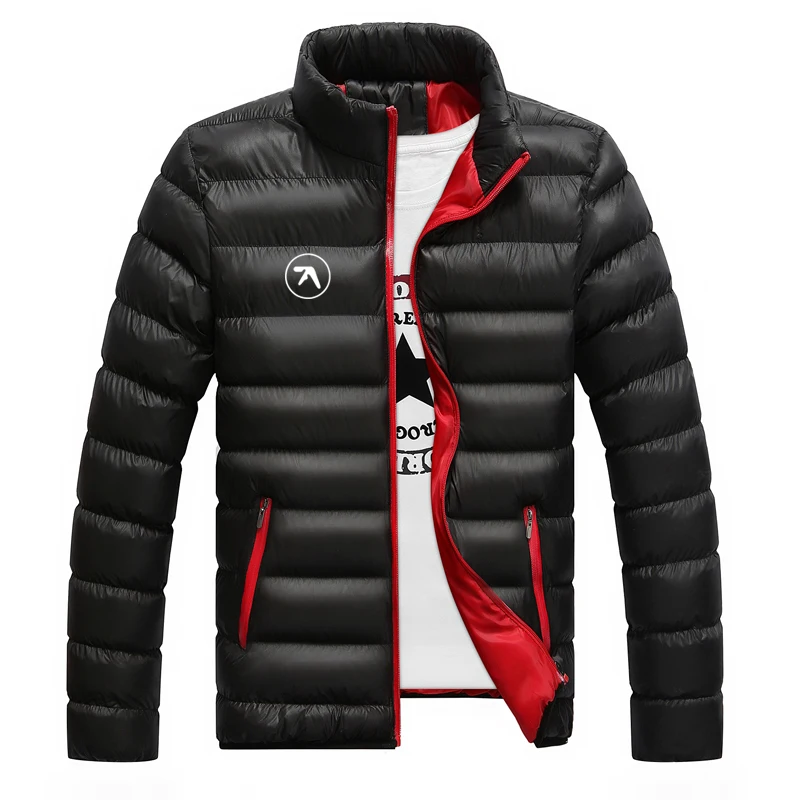 

Punk Aphex Twin Print Cotton jacket Men, Able office worker, Business Winter Thick And Fat , Warm For Middle-aged And Coat