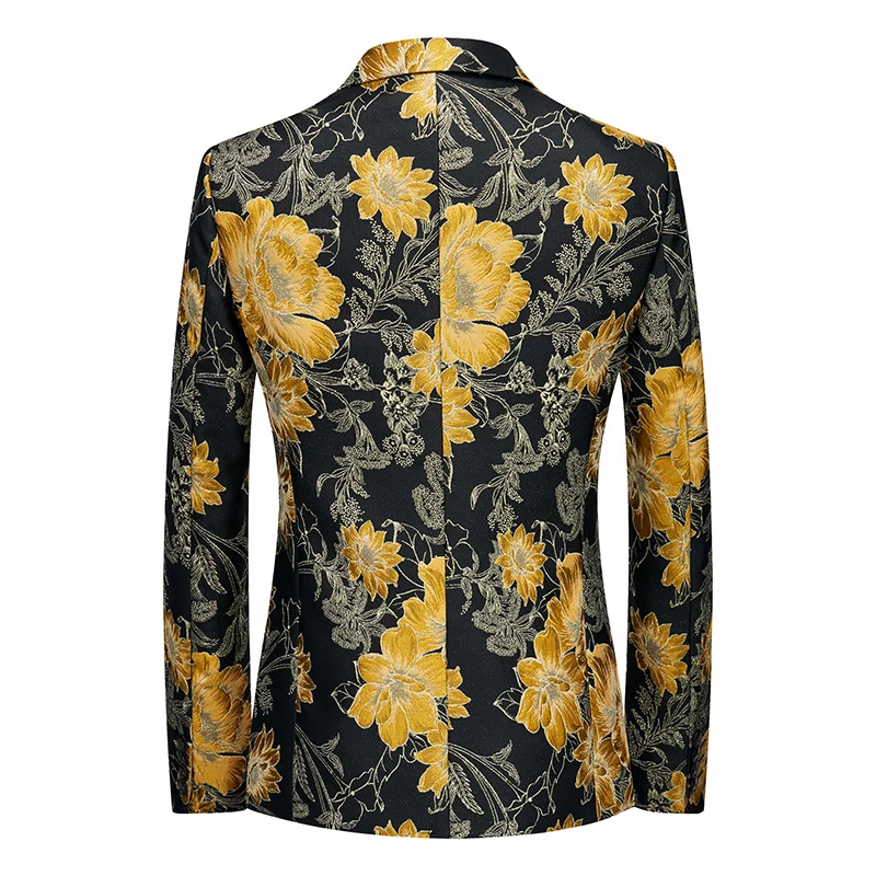 Men's High-Quality Fashion Suit Handsome Personality Stage Performance Banquet Business Casual Wear