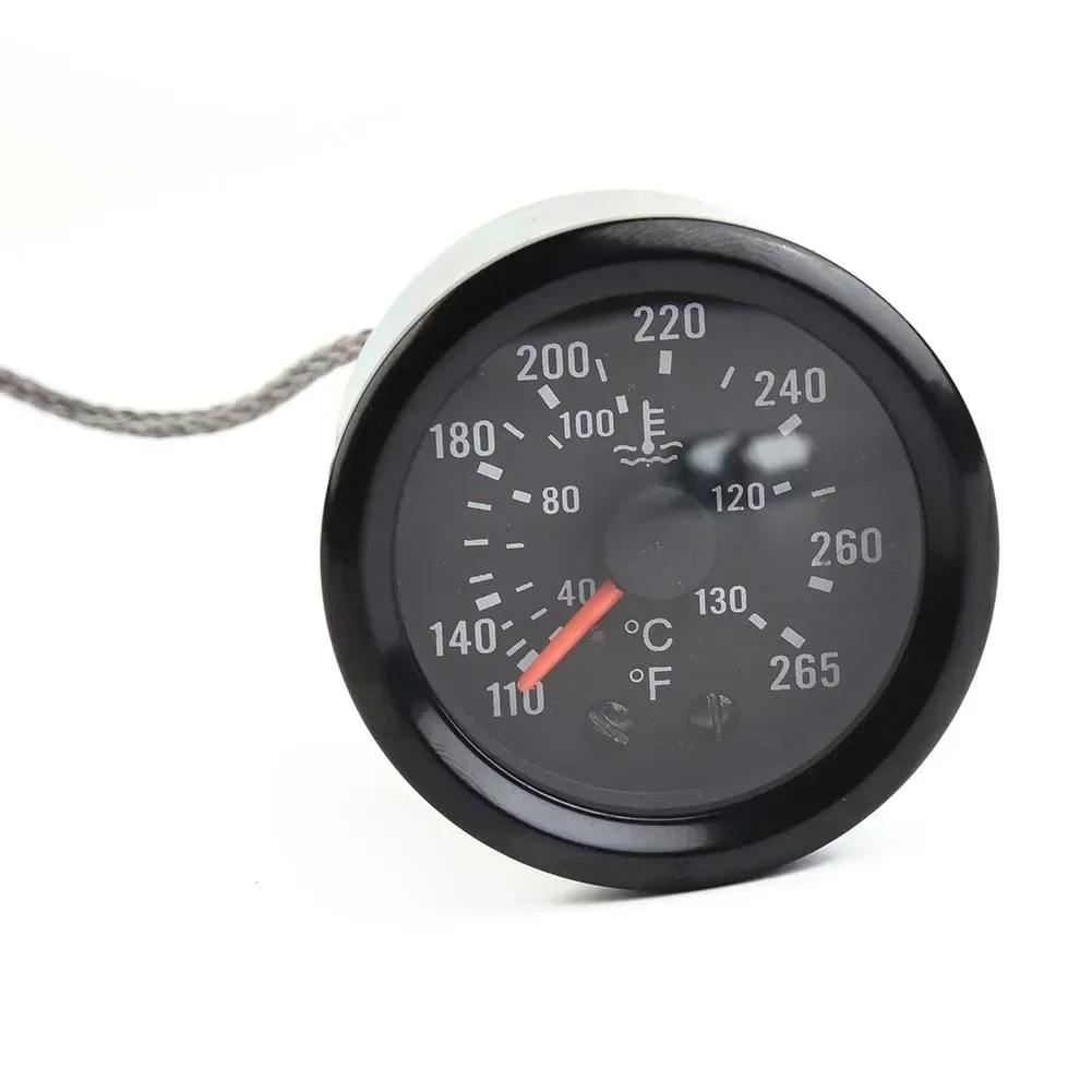 With Sensor Water Temperature Gauge 130℃/265℉ 2 Inch 52mm Accessories Meter Temperature Sensor High Quality New