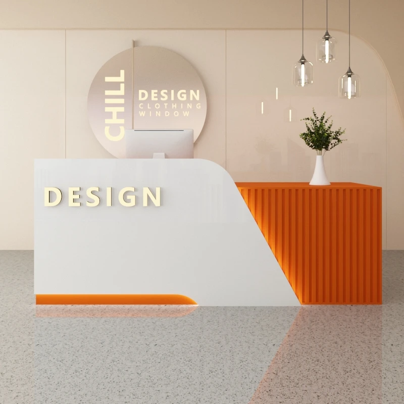 Space Saving Storage Reception Desks Salon Premium Reception Desks Elegant Unique Recepcja Do Salonu Pieknosci Office Furniture