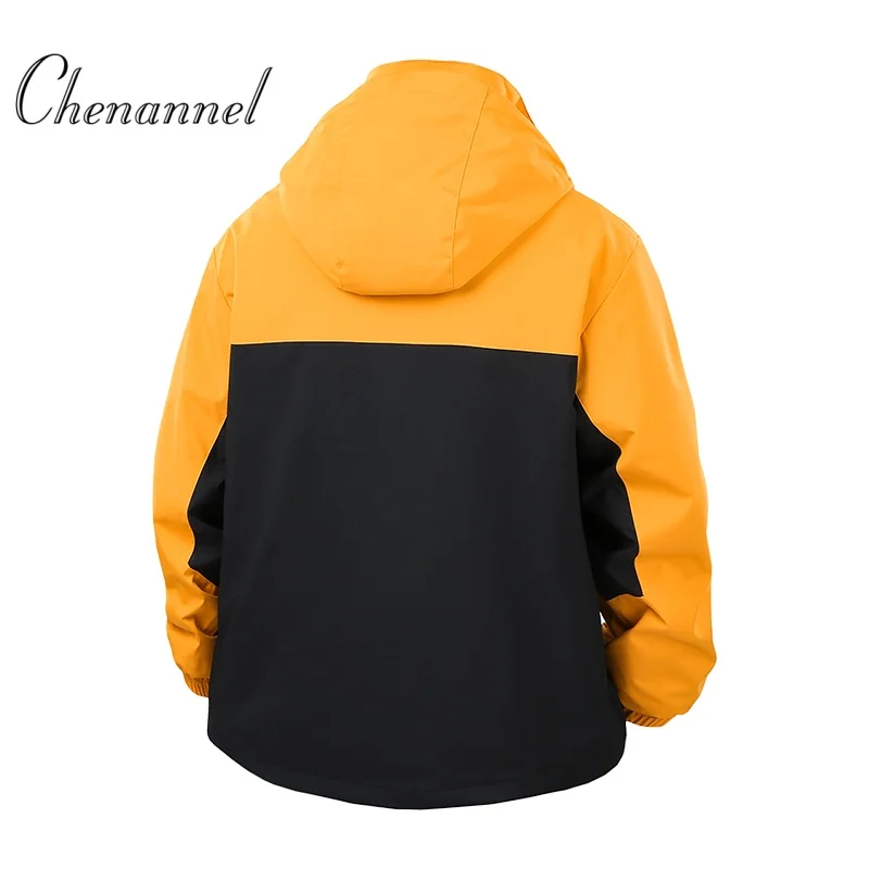 

Patchwork Windbreaker Jacket Men Plus Size Jackets Coat Male Fashion Casual Outerwear