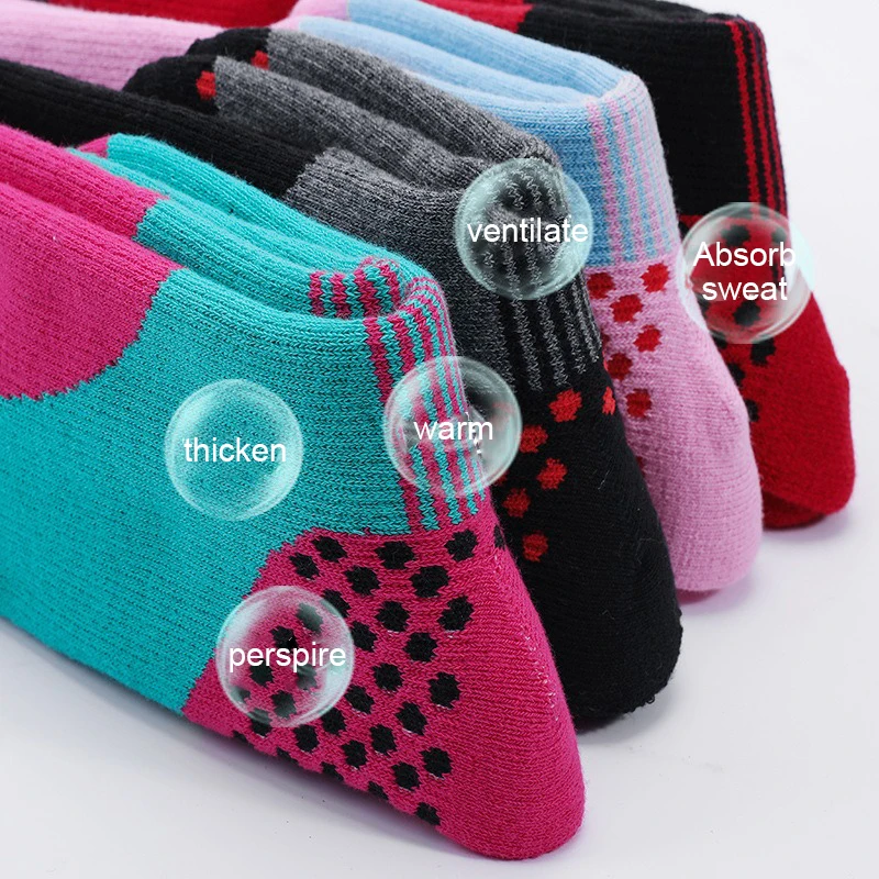 Children's Ski Socks Thick-looped Wool With Warm Bottom Long Barrel Deodorization Winter Sports Socks