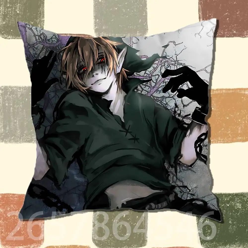 C-Creepypastas Ben D-drowned Printed Pillow Cover Cushion Case Simple Sofa Pillow Case No Pillow Core