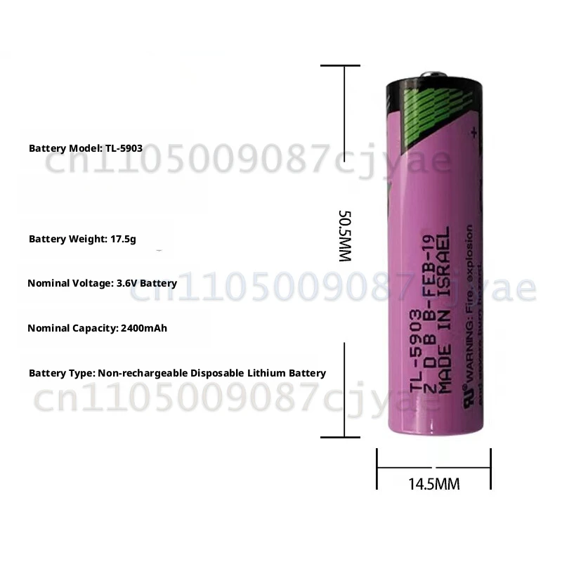 For Tadiran TL-5903 SL-360 3.6V AA Size PLC Replacement Lithium Battery
