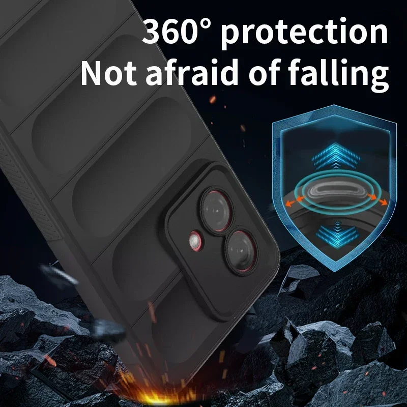 AirBag Cusion Shield Armor Case for Moto G84 G54 G34 G73 G62 G32 4G 5G EDGE 50 Pro 40 Neo Anti-Shock Rubber Case