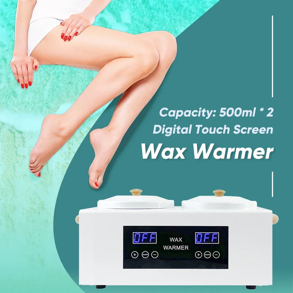 Doble wax warmer hair removal machine depilator 2 pot heater for paraffin and depilatory wax