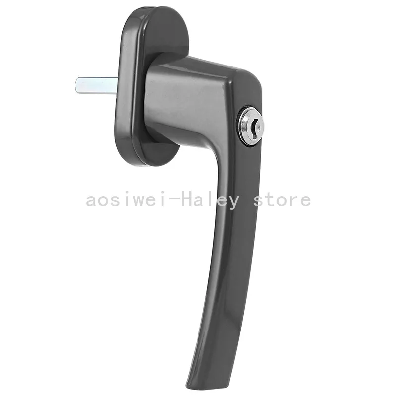 Stainless Steel Lockable Window Handles With Key & Screws AntiTheft Window Grip Lock Balcony Door Handle Enduring