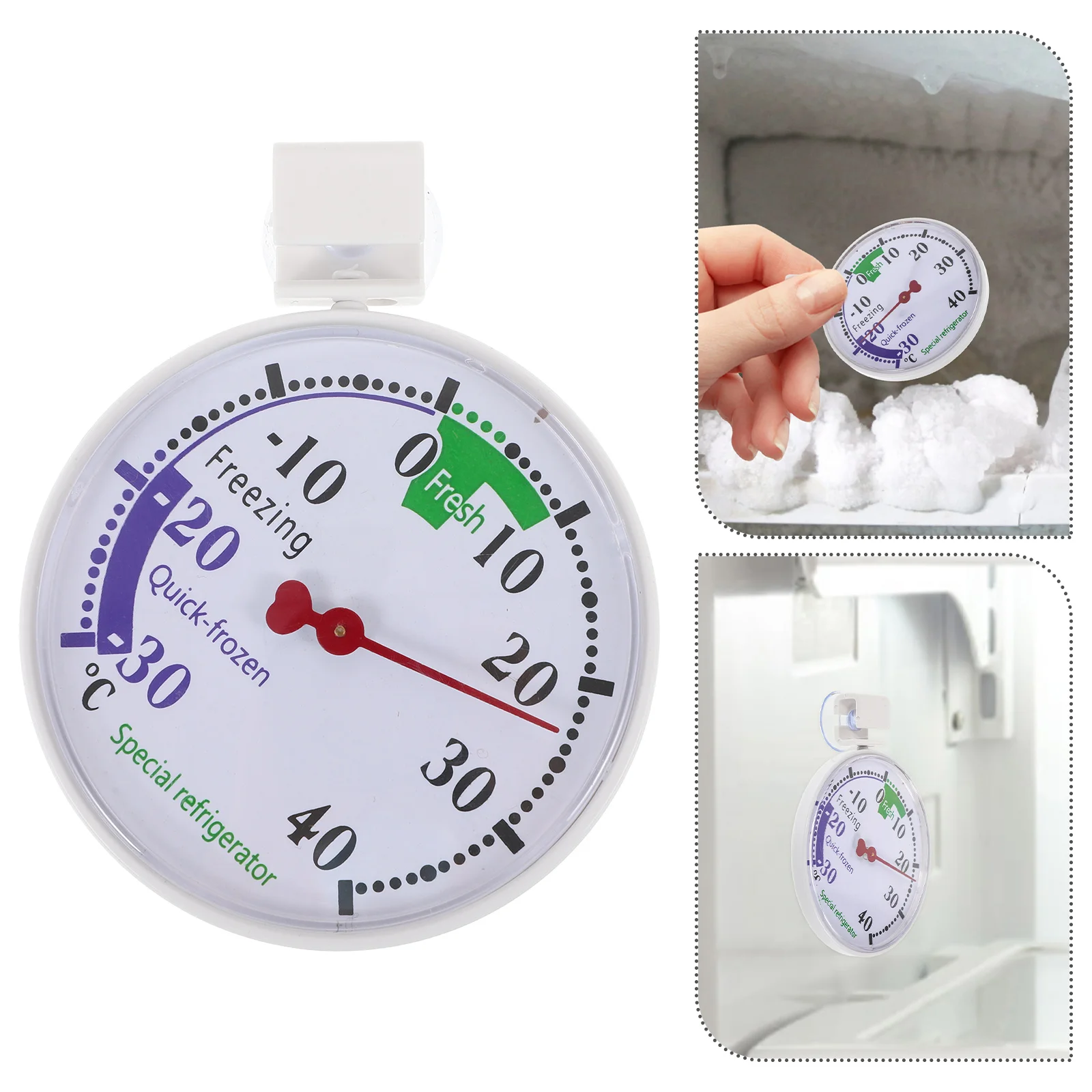 

Refrigeration Thermometer Freezer Refrigerator Temperature Gauge Plastic Regulator Controller and Fresh-keeping Thermostat