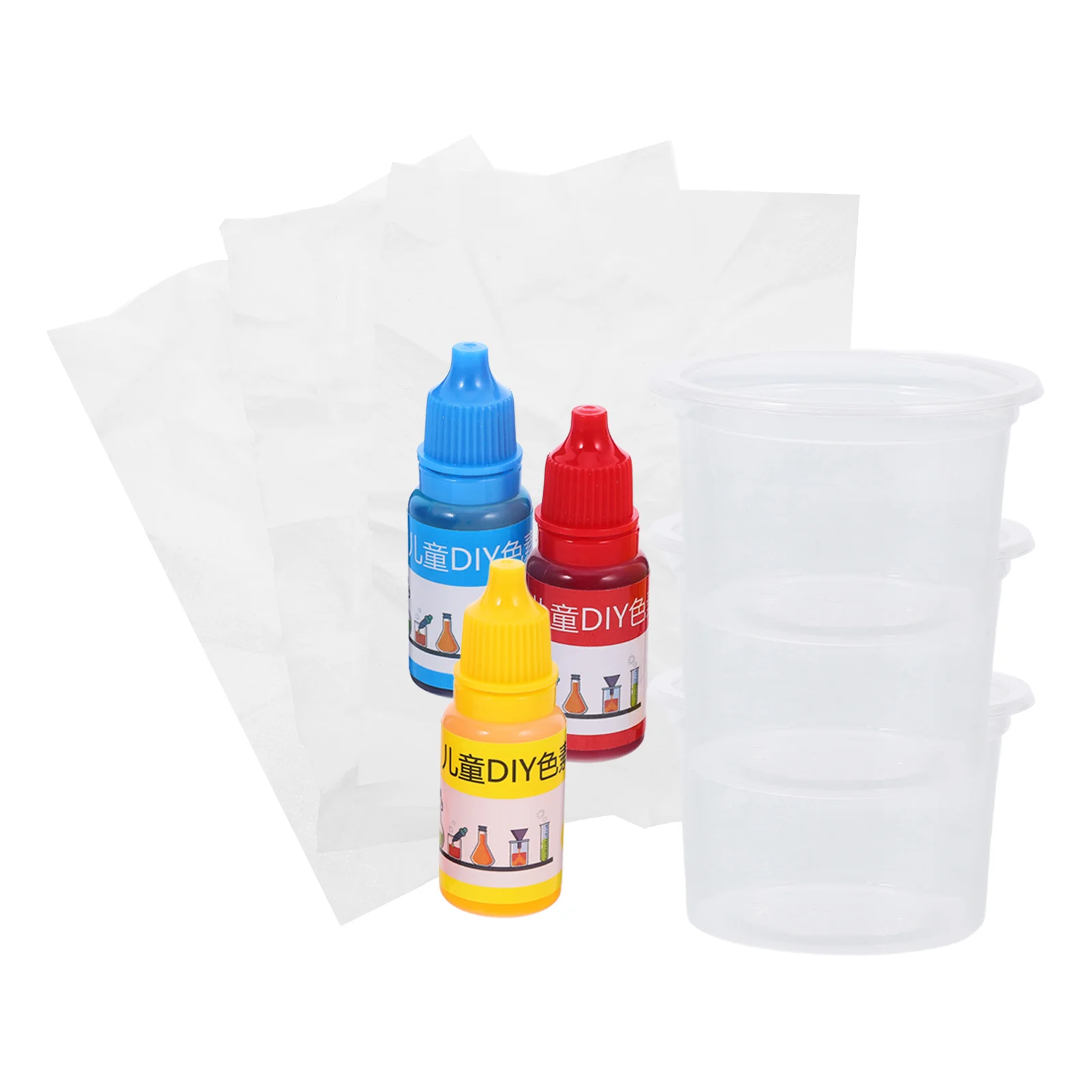 

1 set Color Transfer Material Set Science Toys for Kids Early Development DIY Projects Color Mixing Educational Playset