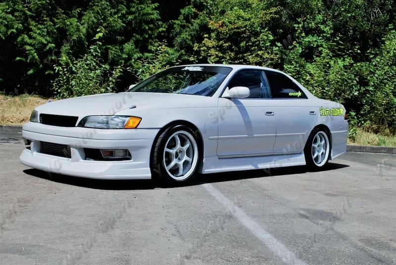 Autozubehör FRP Glasfaser Typ 1 Bodykit passend für TOYOTA JZX90 Mark II Typ 1 Bodykit Seitenschweller Front- und Heckstoßstange