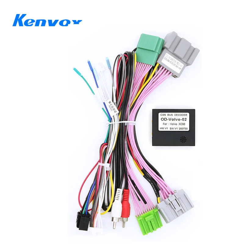Kenvox Canbus Box OD-VOLVO-02 Adaptor For Volvo XC90 2004-2014 With Wiring Harness Cable Android Car Radio Stereo DVD Android
