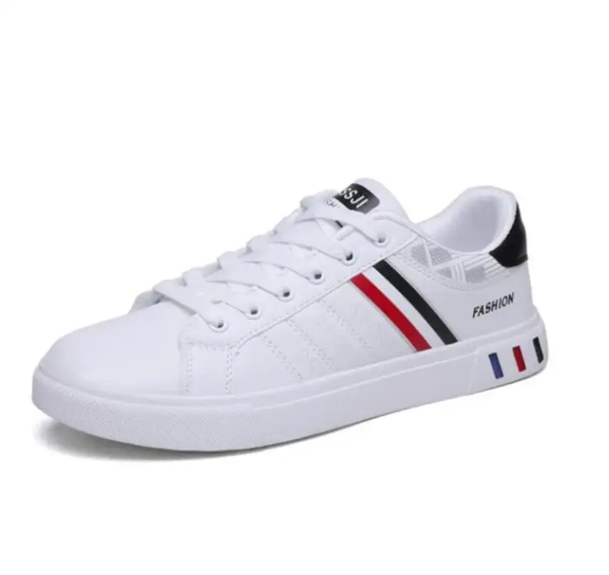 Zapatos vulcanizados de suela gruesa para hombre, calzado deportivo informal con plataforma, color blanco, primavera y otoño, 2024