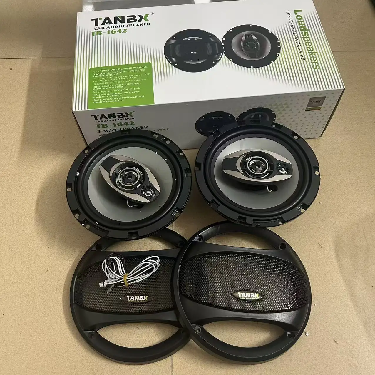 2PC, 6.5 Inch HIFI Home Speakers, Car Coaxial Speakers, Full Frequency Car Audio Speakers, Universal Vehicle Audio Accessories