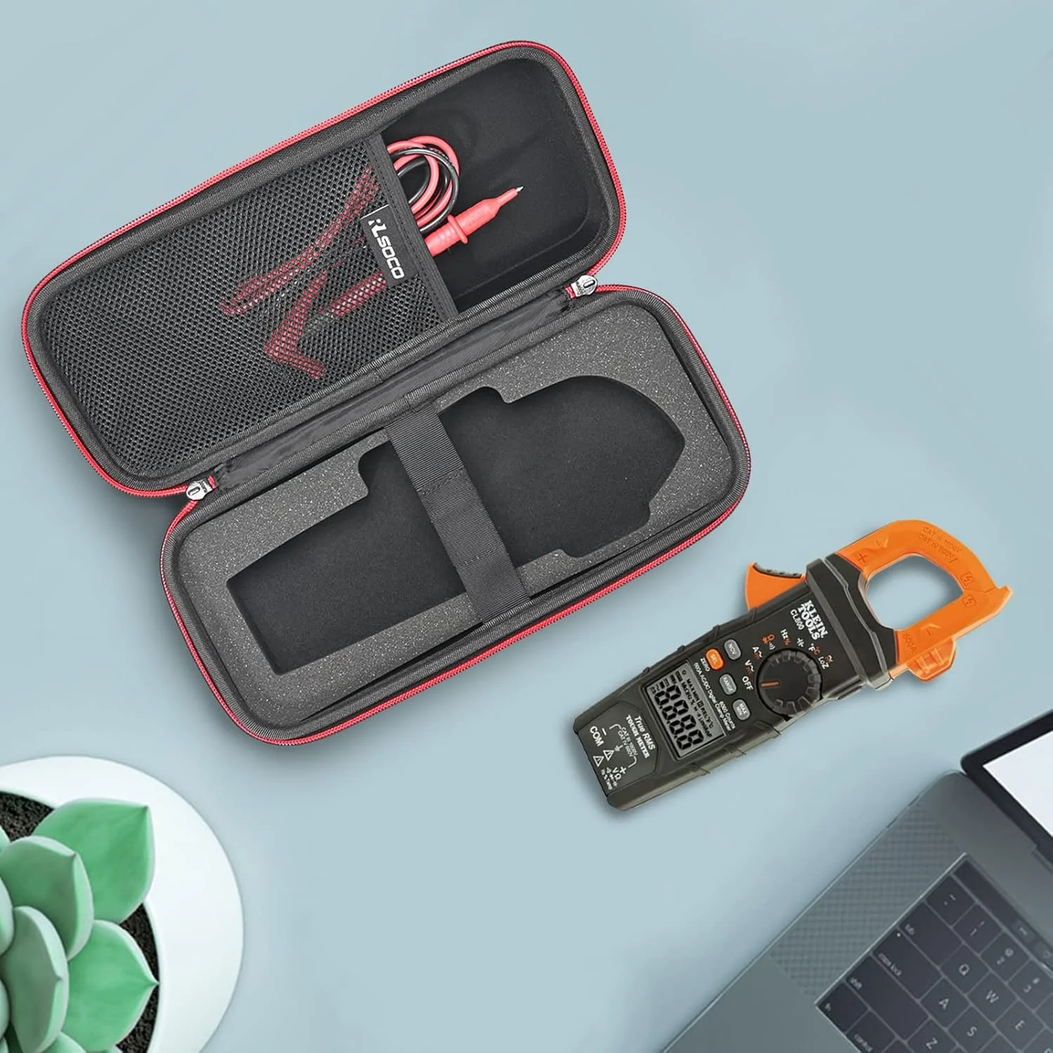 Protective Hard Case for Klein Tools CL710 Pro/CL810 Pro/CL800/CL700/CL600 Digital Clamp Meter Carrying Bag for Clamp Meter