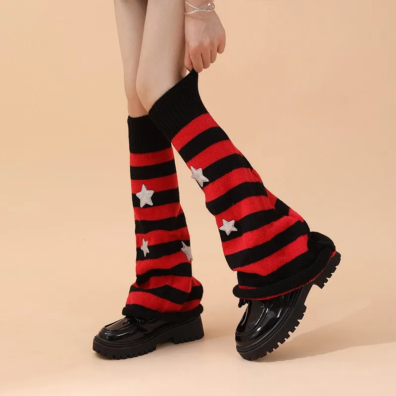 Calentadores de piernas de estilo japonés para mujer, medias bonitas a la moda, calcetines cálidos a la moda, cubierta de botas, accesorios de fiesta Lolita, 1 par
