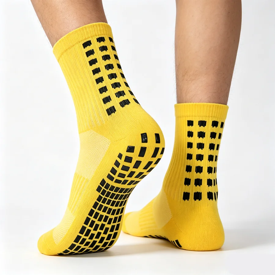 3/6/10pairs unisex non slip grip sports athletic cycling socks running towel bottom breathable shockproof exercise