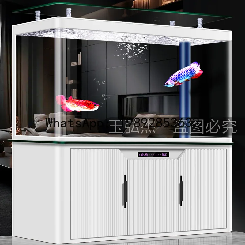 

QQ Bottom filter fish tank all-in-one living room wall-mounted goldfish tank for home smart ecological aquarium