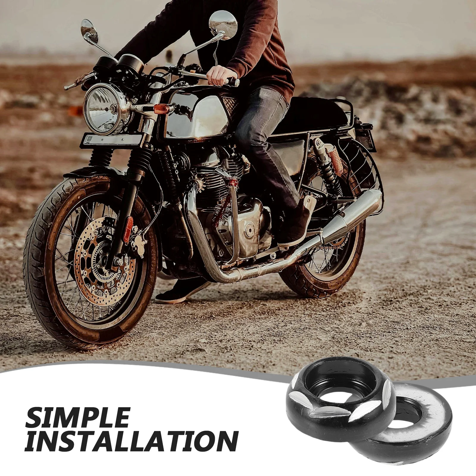 20 قطعة دراجة نارية لوحة ترخيص المسمار طوقا سبائك الألومنيوم غسالات الزخرفية للدراجات النارية تعديل الجسم الاهتزاز المستقر