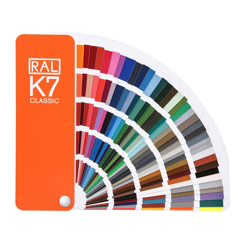 Tarjeta de color estándar internacional RAL K7 Original de Alemania, tarjeta de color de revestimientos de pintura para pintura, 213 colores con caja de regalo