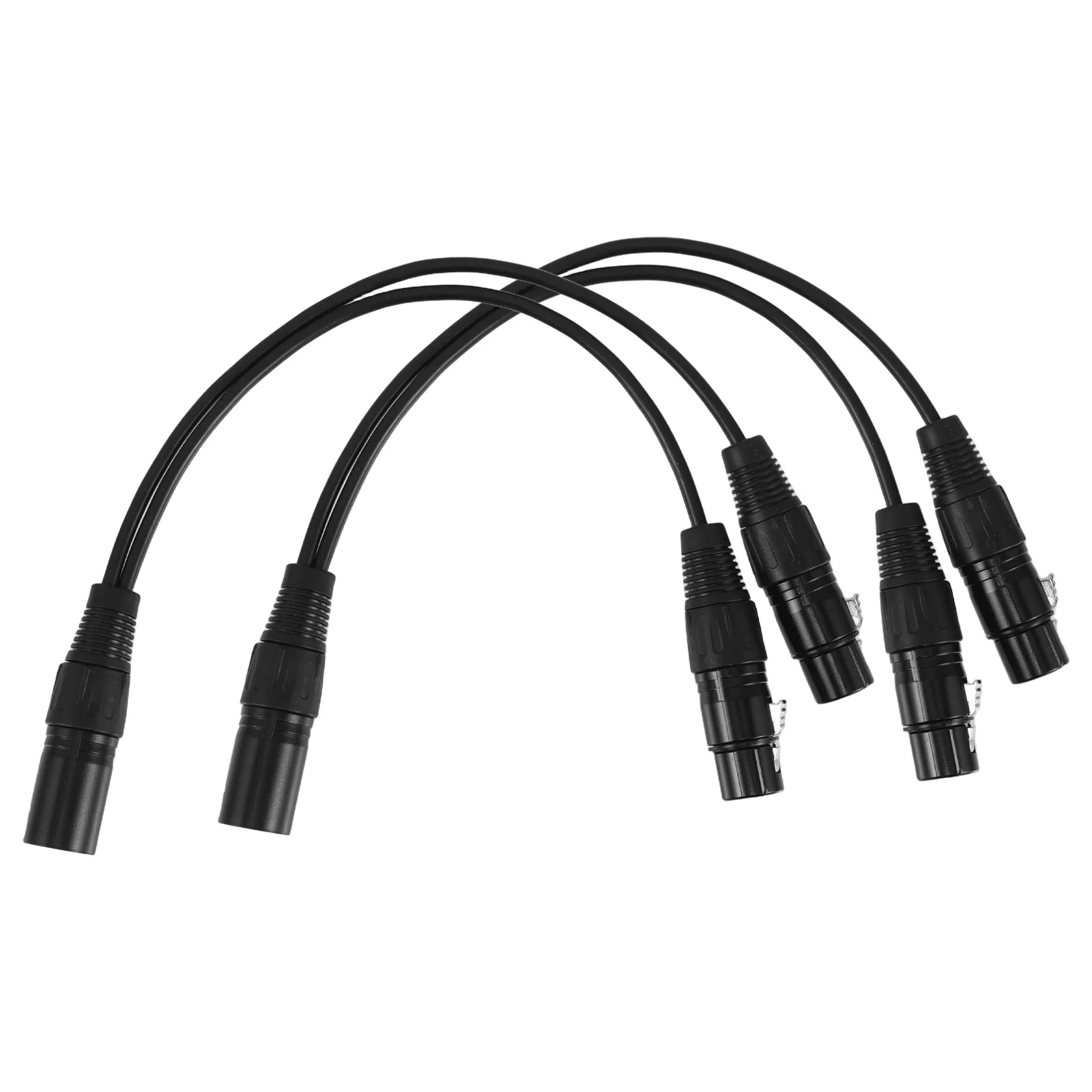 

2Pcs Audio Connection Cable Xlr Extension Male to Female Balanced Microphone Splitter Cord Mic Cable for Mixer Speaker