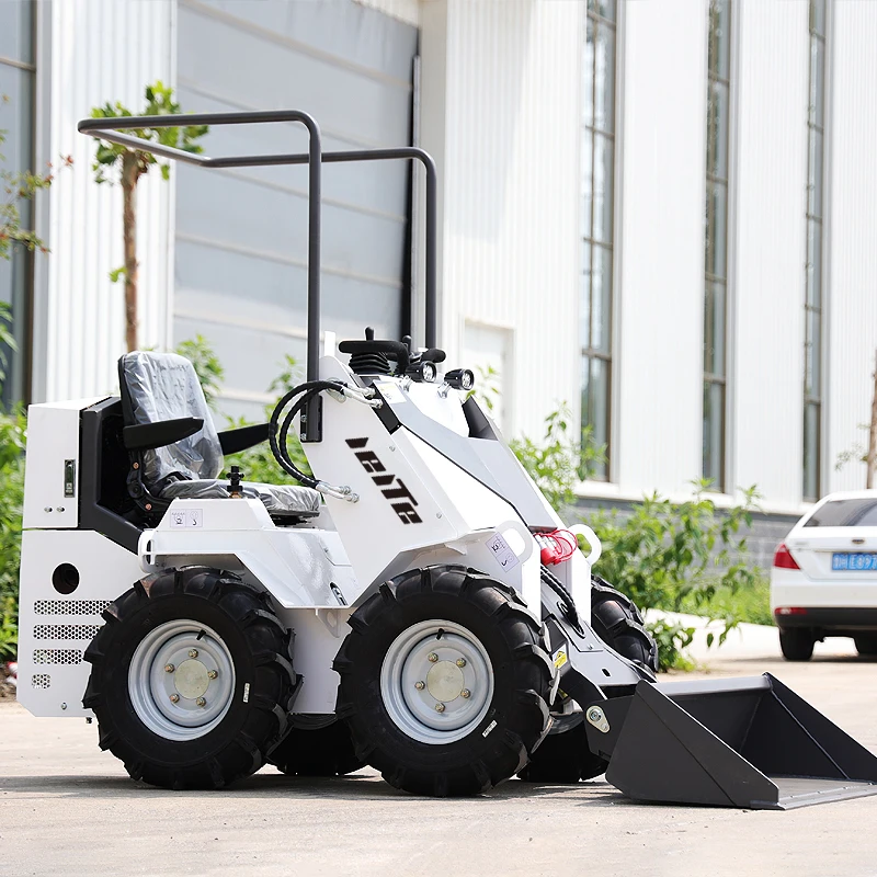 Mini cargador de dirección deslizante personalizado, maquinaria de construcción con cargadores ligeros para movimiento de tierra, dirección de