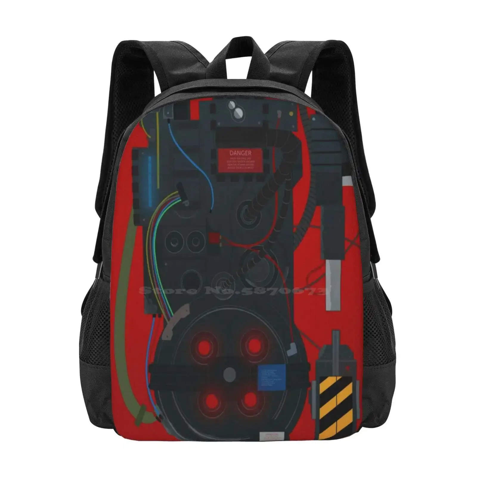 

Ghostbusters Proton Pack Pattern Design Laptop Travel School Bags Fanart Film Ghostbusters Proton Pack Bill Murray Trap Peter