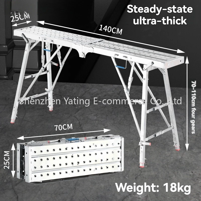 Steady State Super Thick Horse Stool Folding Lift Thickening Extra Thick Project Interior Decoration Putty