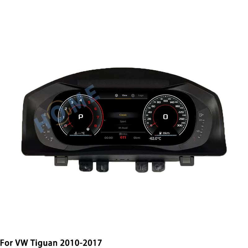 

2025 Latest Car Digital LCD Meter Instrument for Tiguan 2010-2017 Linux System Smart Speedmeters Dashboard