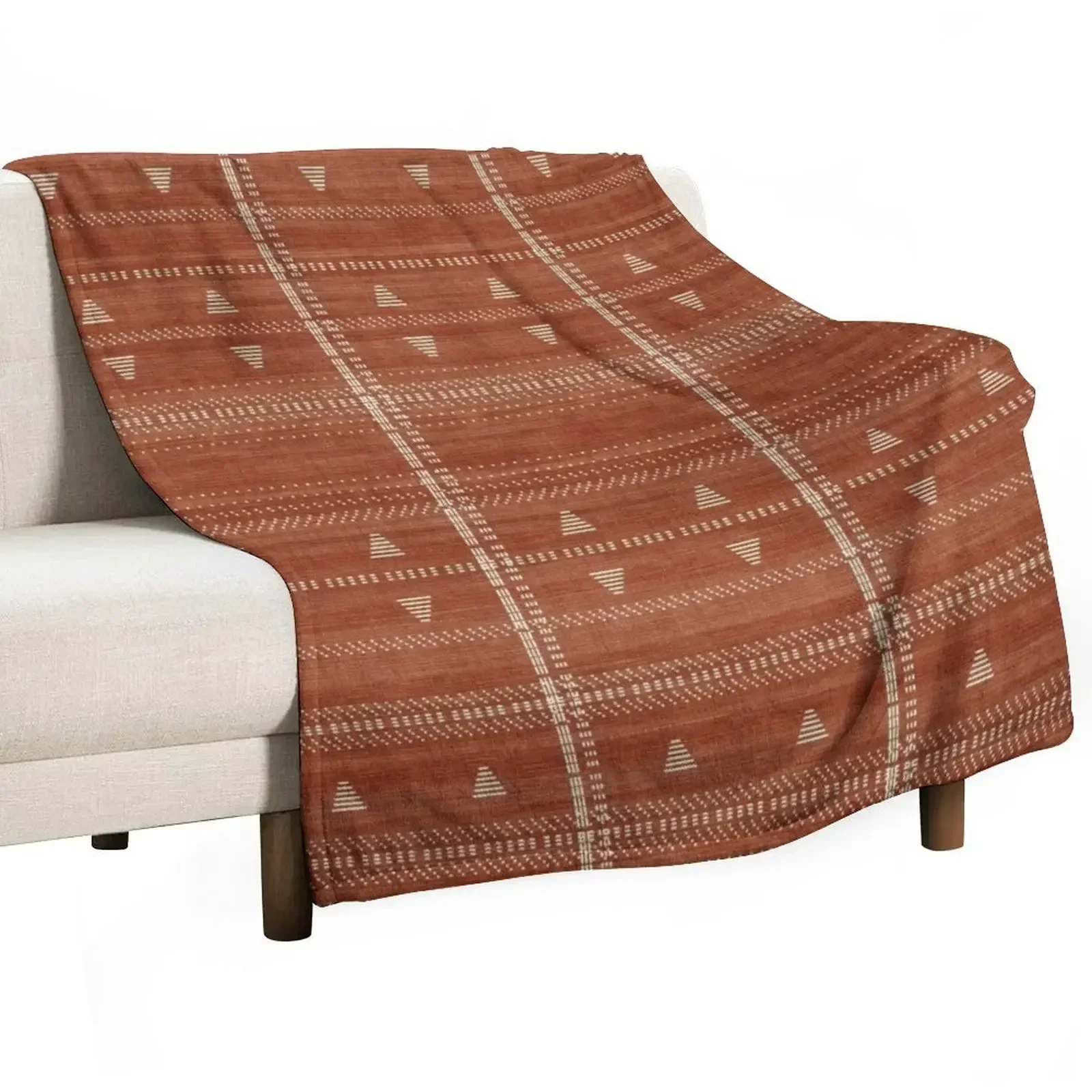 Heddle in Rust Throw Blanket Bed covers Blankets Sofas Of Decoration Blankets