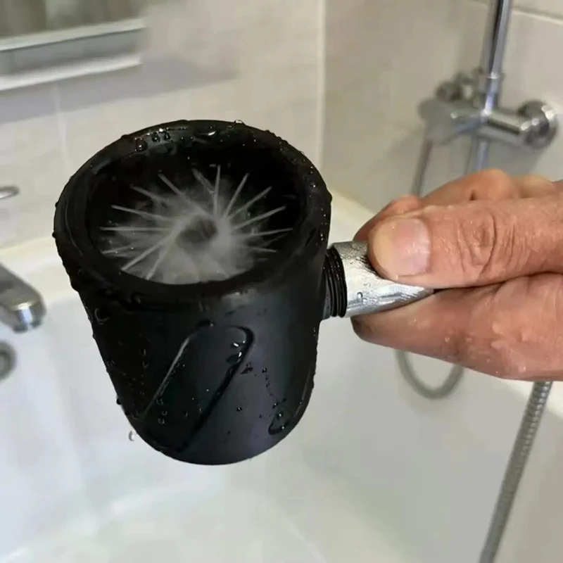 1pcs 3D Printed Men Handheld Shower Head High Pressure Spiral Nozzle Flushing Massage Circular Shower Head Shower Accessories