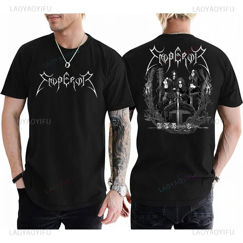 Imperador issahn camisa noruega banda de metal preto oficial-website camisa vintage estilo legal gótico roupas masculinas algodão