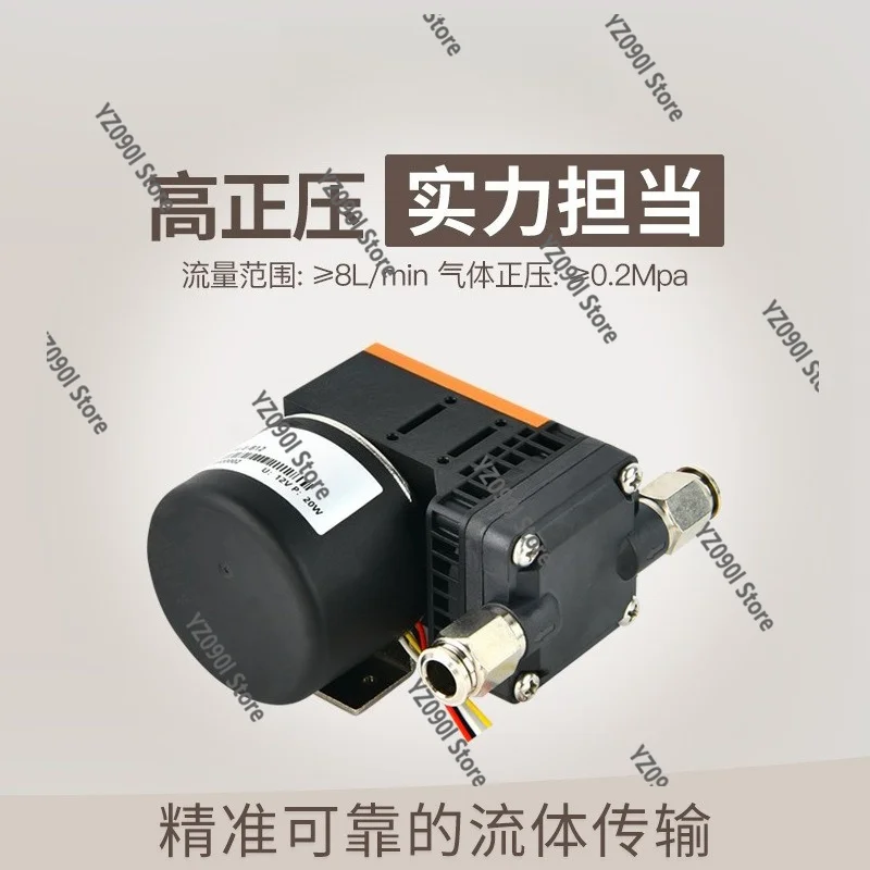 DC Brushless 8L Mini Air Pump Speed Adjustable Positive Pressure Vacuum Sampling Pump