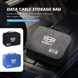 Car Trunk Multifunctional Food Bring Drink Storage Bag Box For Geely Monjaro Atlas Tugella Geometry C Coolray Emgrand ec