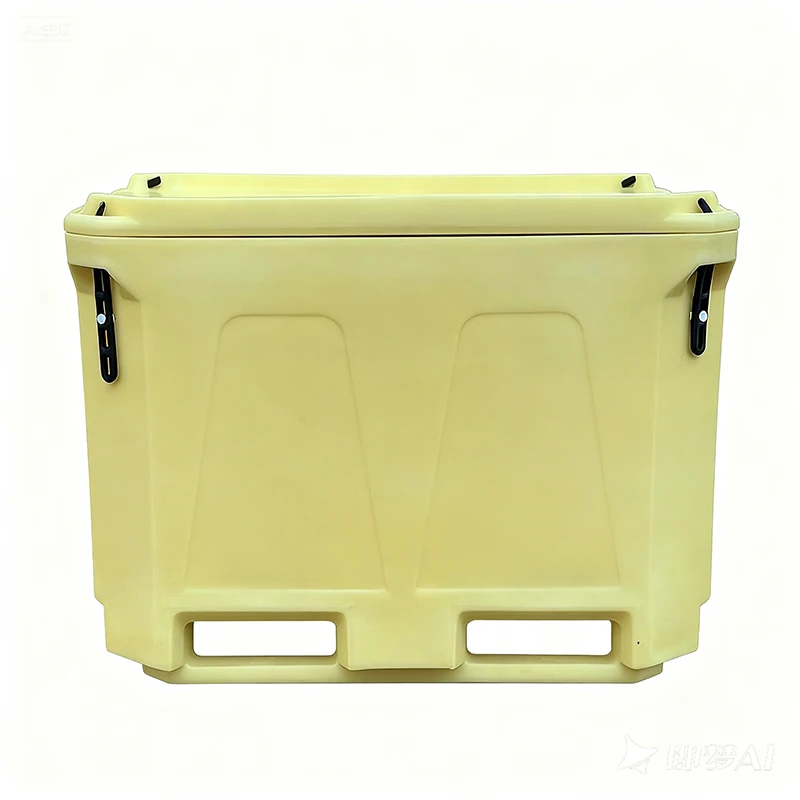 Portable Modern Rotomolded Thermal 300L Insulated Fish Container Commercial Cooler Box Solar Panel Chair LLDPE+PU Food Cans view 3