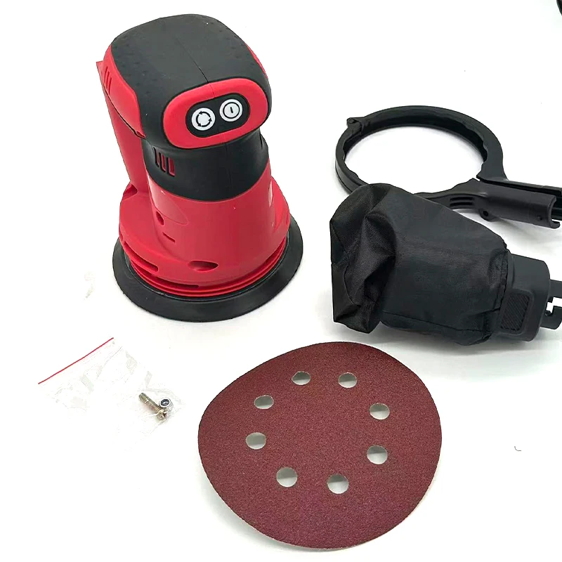 Compatible with For Makita/Milwaukee 18V Batteries Portable Cordless Random-Orbit Sander Woodworking Sander with Dust Collector