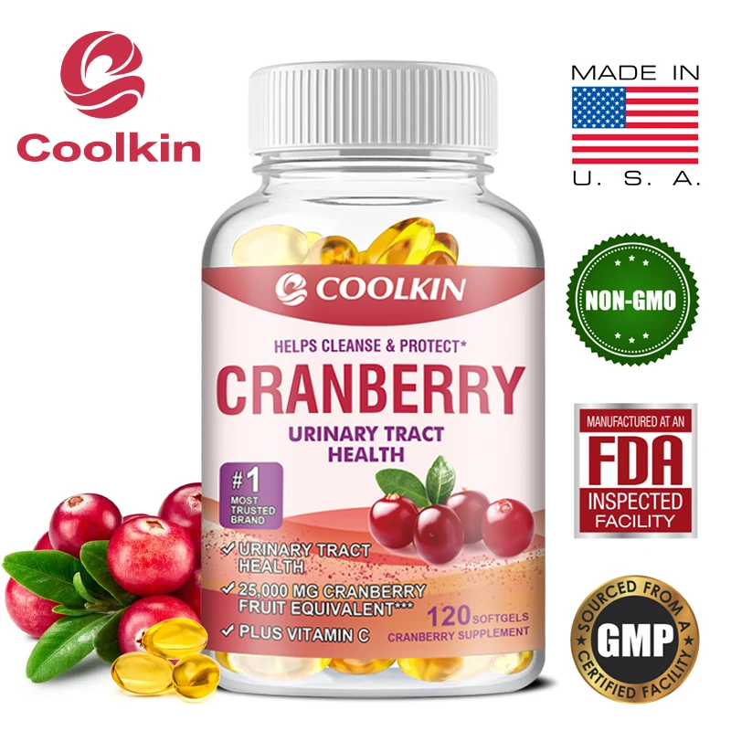 

Cranberry - Supports Urinary System Health Bladder Health Potent Antioxidant Rich Vita C Capsule Supplement