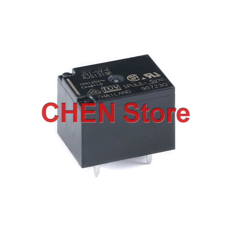 2PCS/lot Original Matsushita Relay JS1-5V-F JS1-12V-F JS1-24V-F Black 5V 12V 24V JS Power Relay One Open One Close 10A 5PIN