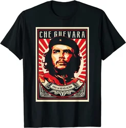 Che Guevara Shirt Rebel Cuban Shirt Guerrilla Revolution T-Shirt Casual Short Sleeve Men T Shirt Cool Oversized O-neck Tshirt