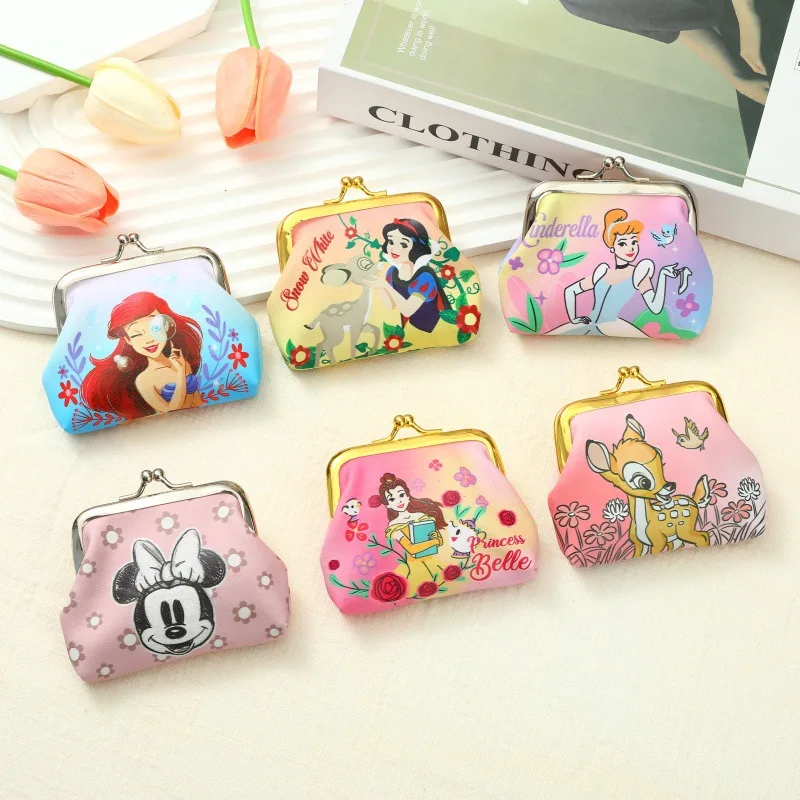 18pcs/lot Disney Princess Mouse Pencil Case Cute Pencil Box Coin Purse Cartoon Animal Stationery Pen Bag School Office Supplies