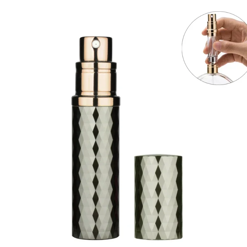 Luxe Diamant Parfumflesje 5 ml Hervulbare Parfum Verstuiver voor Reizen Spray Fles met Mist Geur Container Lege Fles