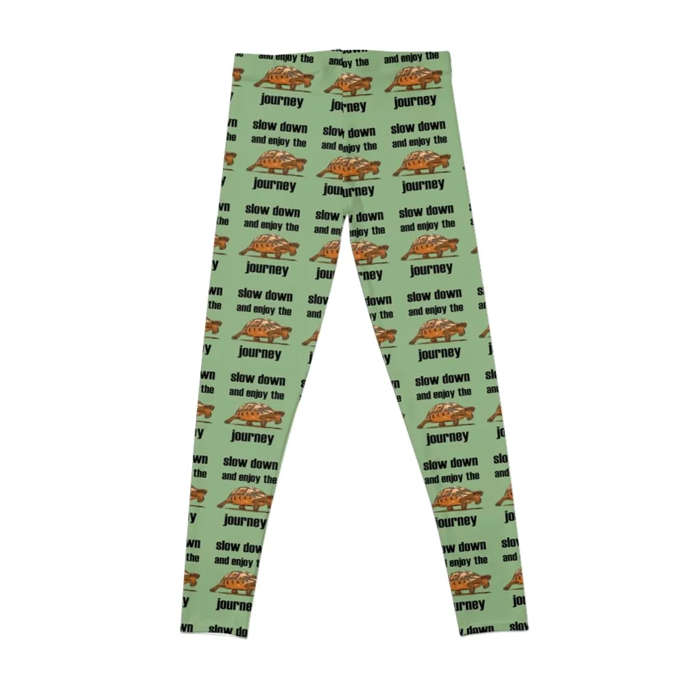 Slow Down And Enjoy The Journey Tortoise Leggings gym's sportswear joggers for Womens Leggings