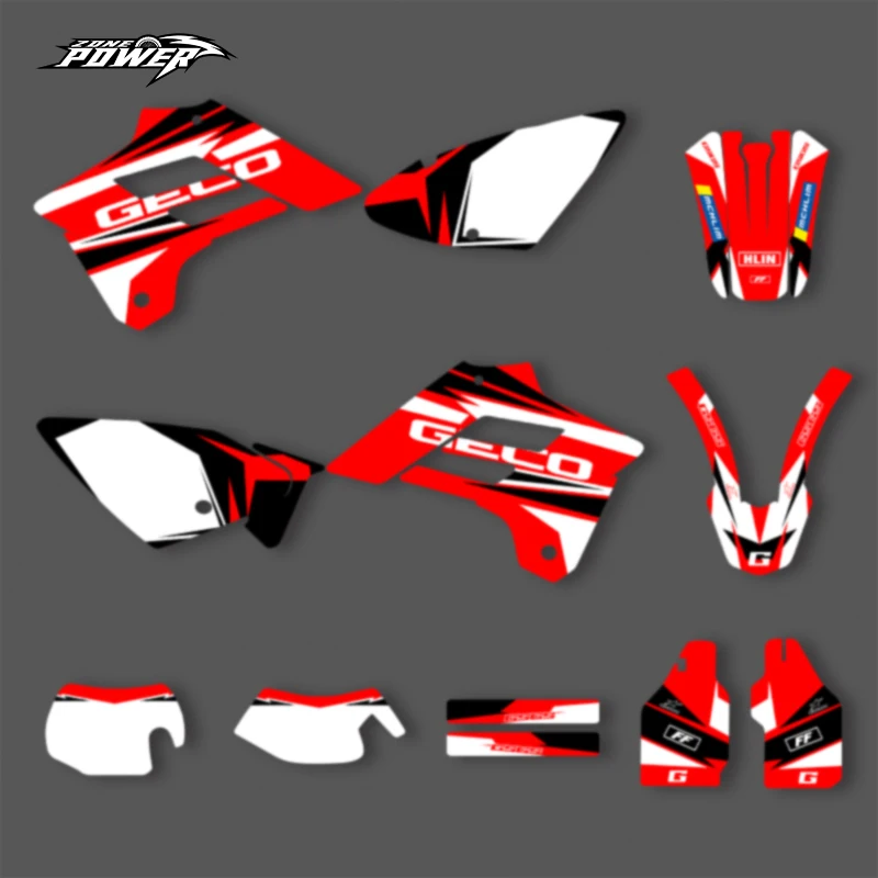

Powerzone For GasGas Gas Gas EC 2002 2003 2004 2005 2006 New Style Motorcycle Graphic Decal Sticker Decal Kits