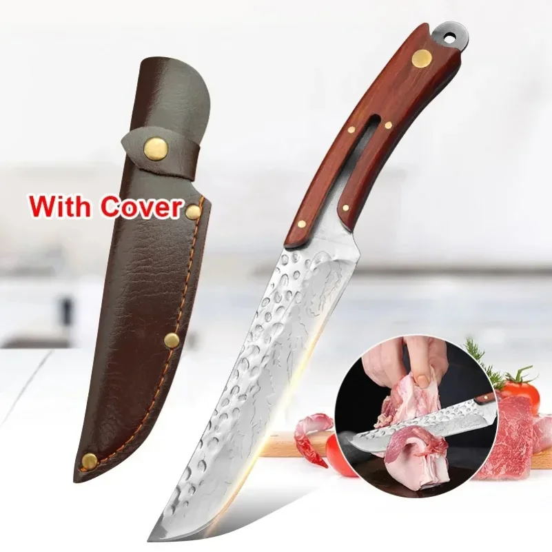 Professionelle Küche Geschmiedet Messer Multifunktionale Boning Fleisch Hackmesser Edelstahl Obst Schneiden Gemüse Kochmesser