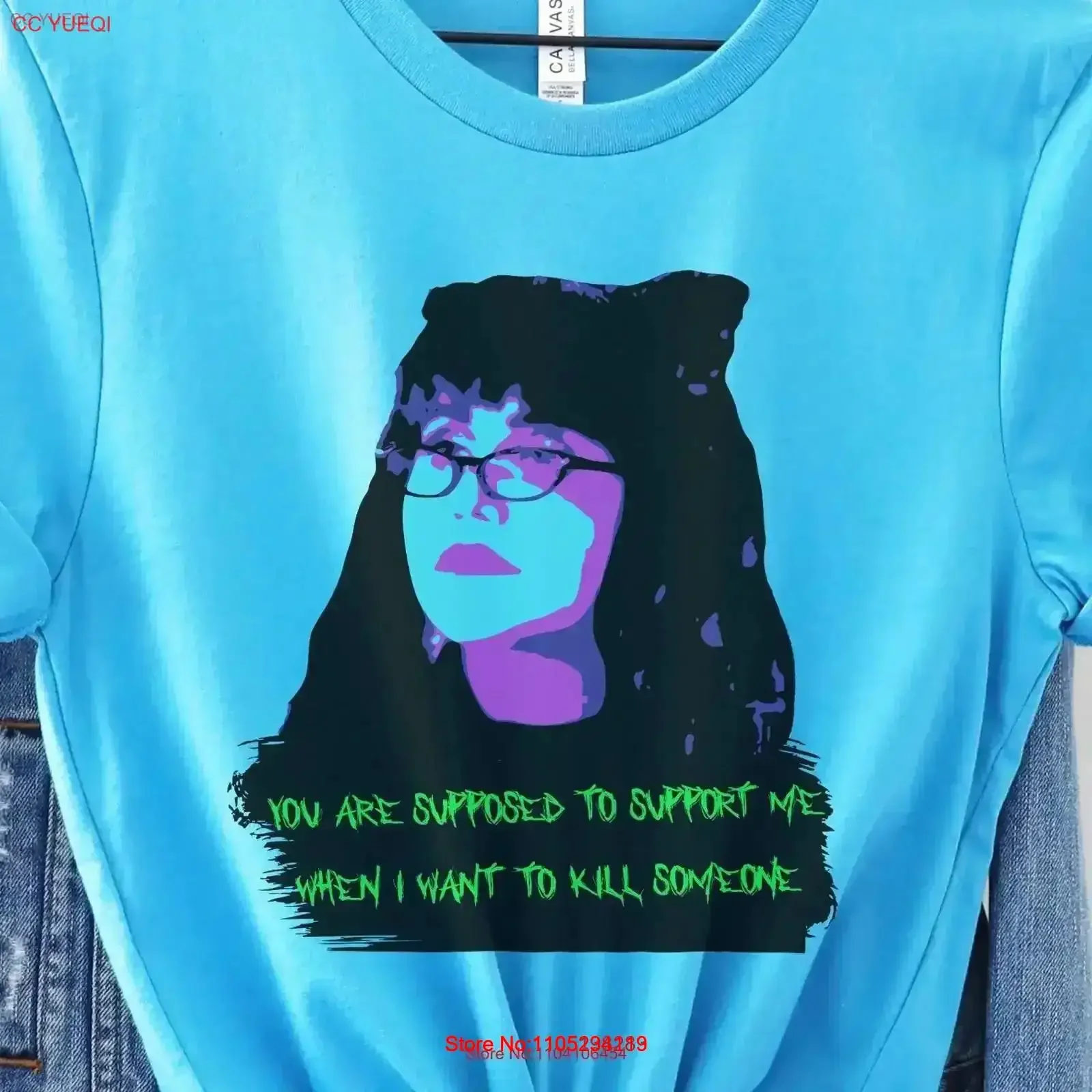 What We Do In The Shadows Nadja T Shirt You Are Supposed To support Me TV Series Retro Style vintage Washed homme vintage