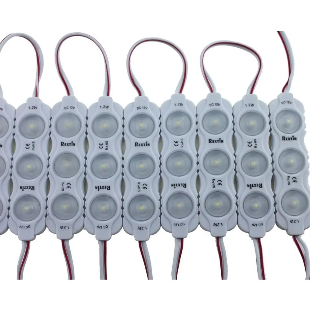 

Суперяркие светодиодные ленты EL 2835 3 LED, 200 шт., 120-150 лм на ленту, водонепроницаемые, для декоративного освещения или рекламных вывесок с подсветкой.