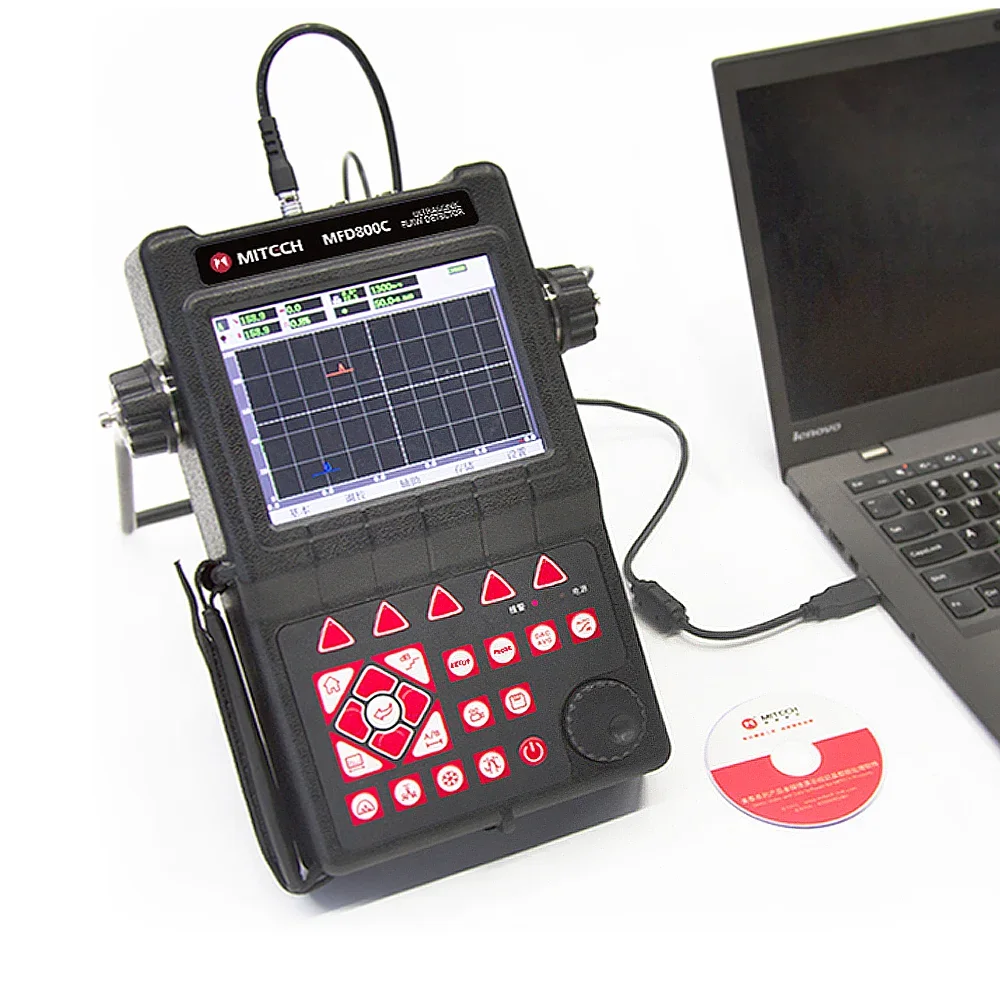 2026 Mitech MFD800C Ultrasonic Flaw Detector Measures 0-10000mm at Steel Velocity with 1000 Channels Memory and Video Recording