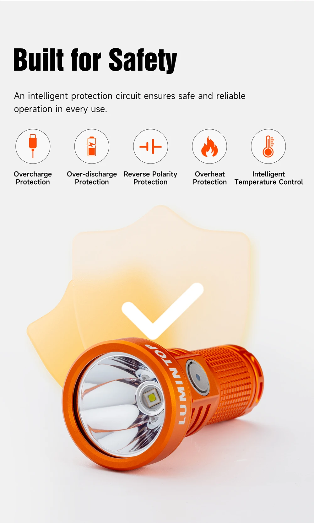 18350 Wiederaufladbare Taschenlampe 18650 LED-Taschenlampe EDC20 2000 Lumen Camping Wandern EDC Werkzeuglicht 600 Meter Reichweite – Detail 10