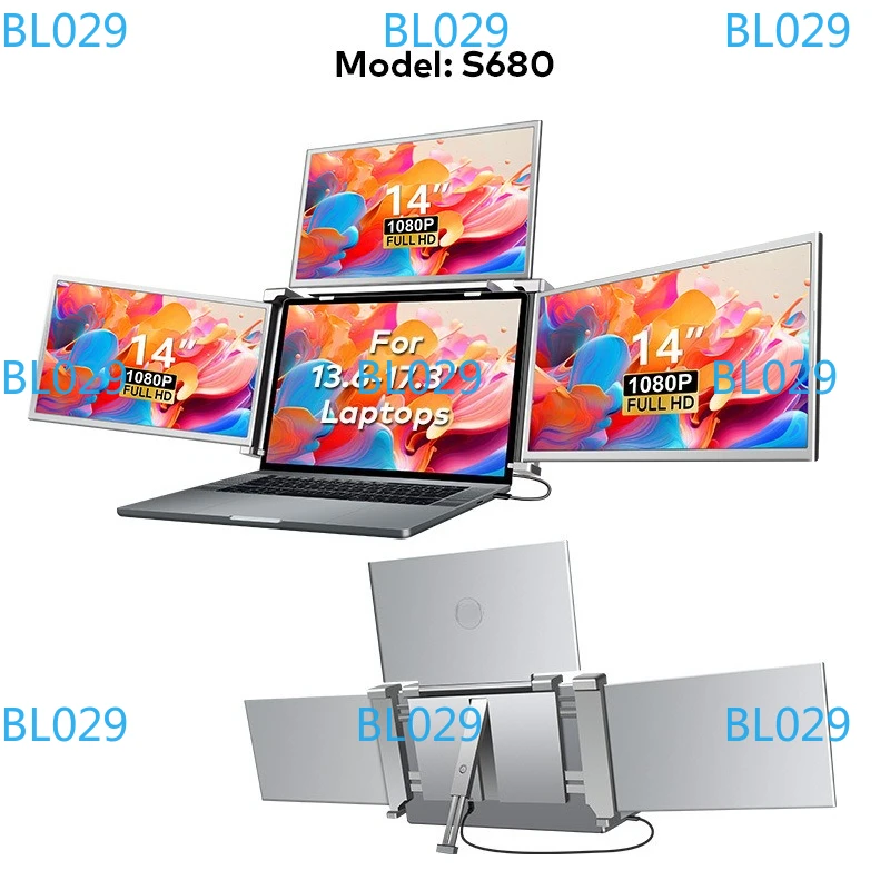 2025 new consumer electronic device 16 inch big size dual screen portable monitor laptop extender mobile work