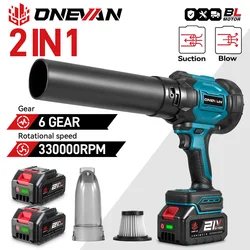 ONEVAN amoladora angular sin escobillas, pulidora inalámbrica de 125MM, herramienta de corte de madera y Metal de 6 engranajes para batería Makita de 18V