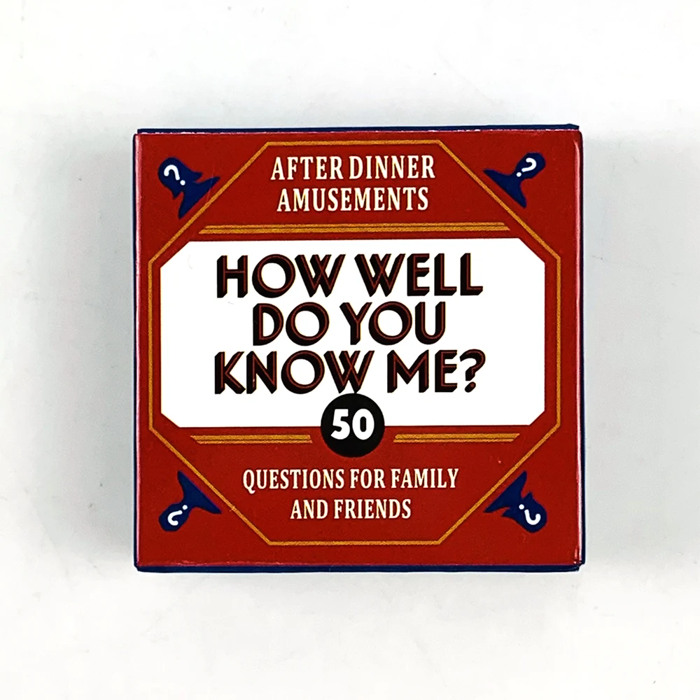 

Mini Game Card Board Game - How Well Do You Know Me - Game Card Travel Card Party Entertainment For Family Friends